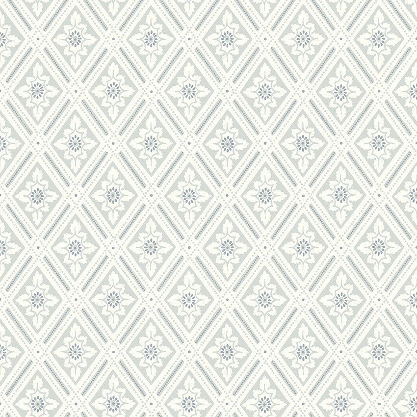 Papier peint Borastapeter - Treillis Ester 7658 - gris/vert