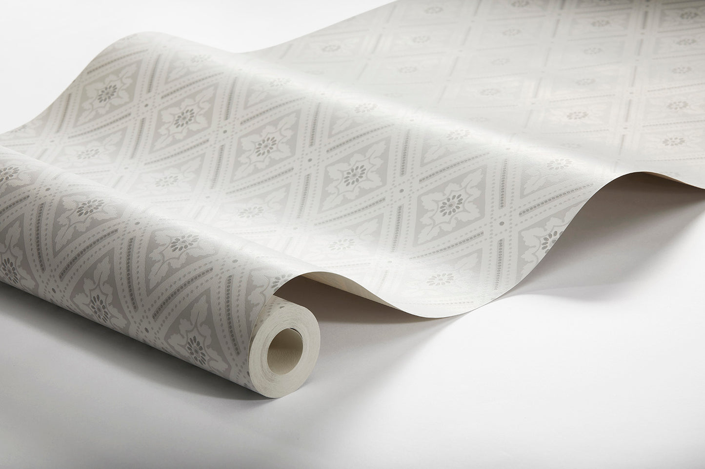 Papier peint Borastapeter - Treillis Ester 7659 - Gris clair