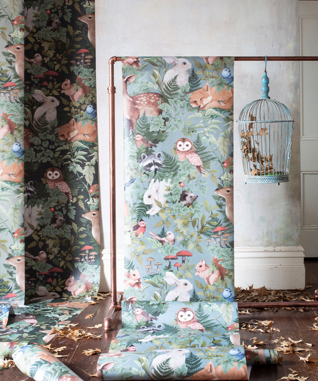 Papier peint pour chambre d'enfant - Dans les bois par Fleur Harris - Forêt