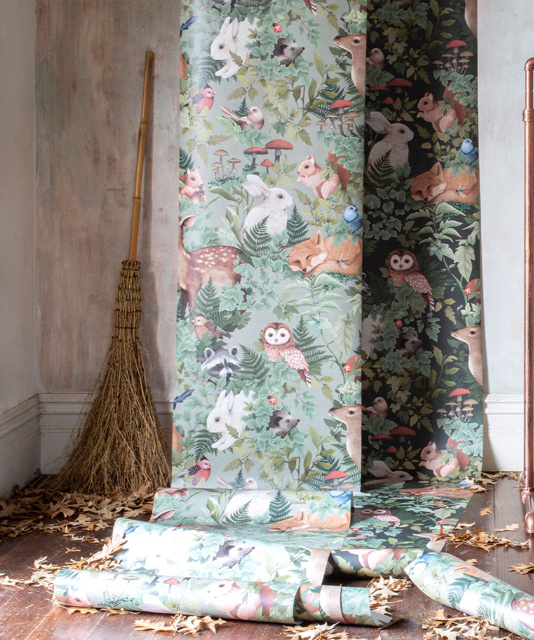 Papier peint pour chambre d'enfant - Dans les bois par Fleur Harris - Forêt