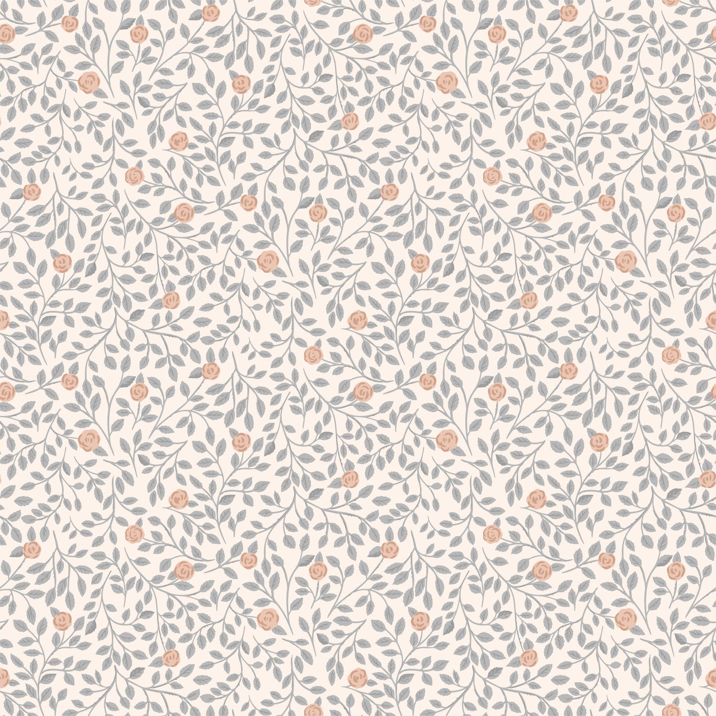 Peel & Stick Wallpaper - Climbing Rose - Blue