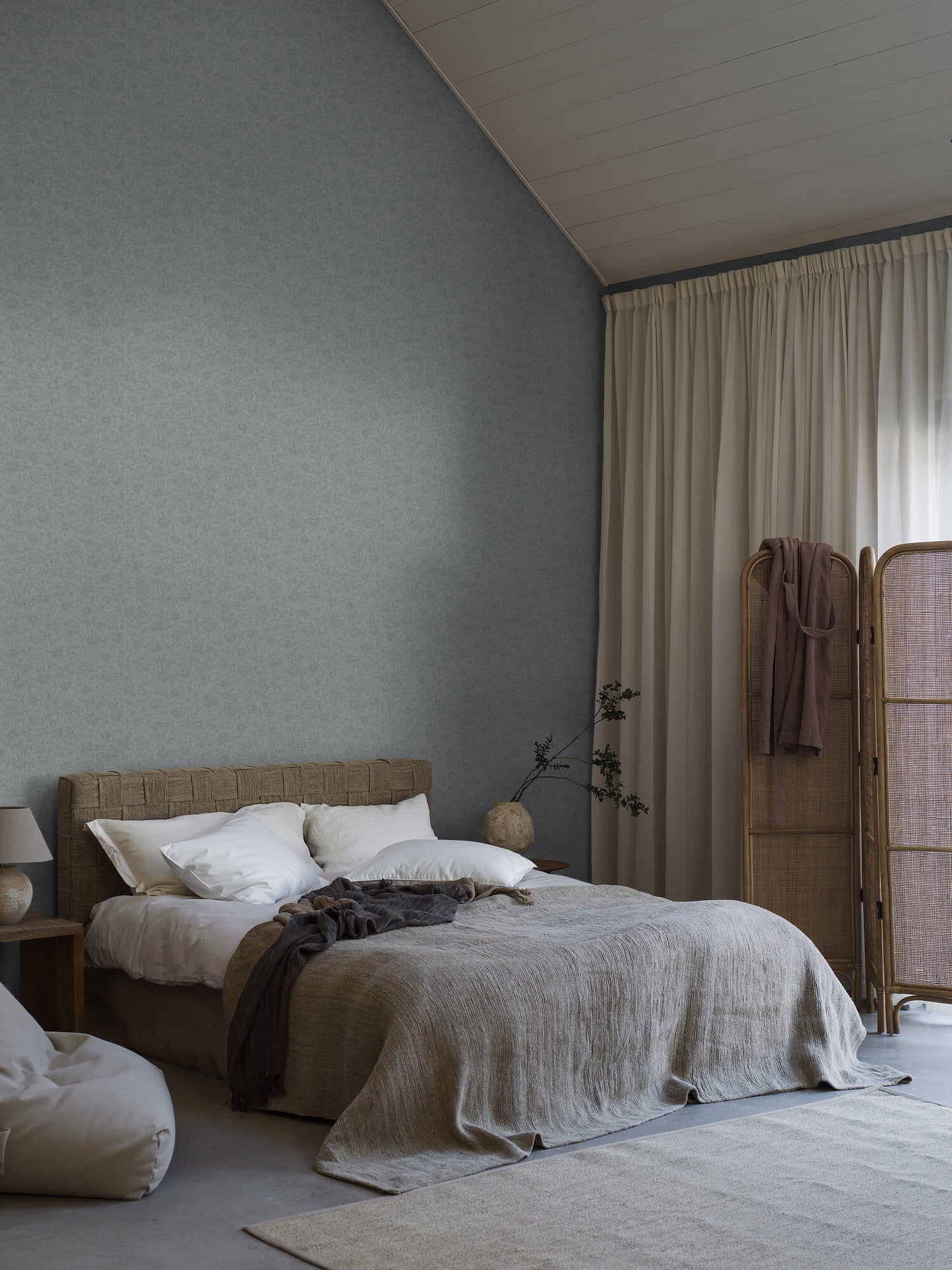 Papier peint Borastapeter - Gabriella 3976 gris bleu