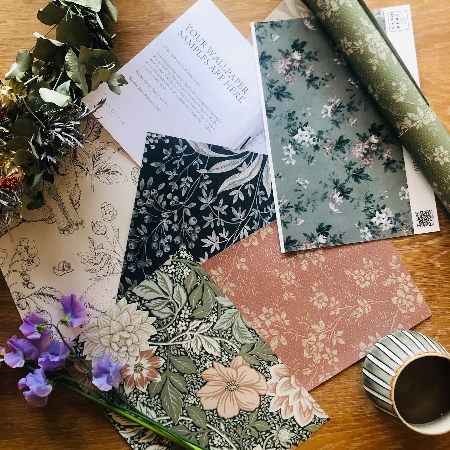 Échantillons de papier peint