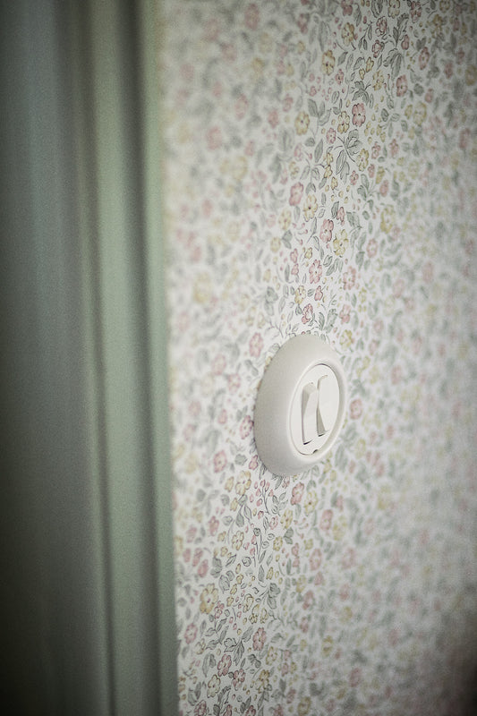 Borastapeter Wallpaper - Jasmine - Pink & Yellow Flowers