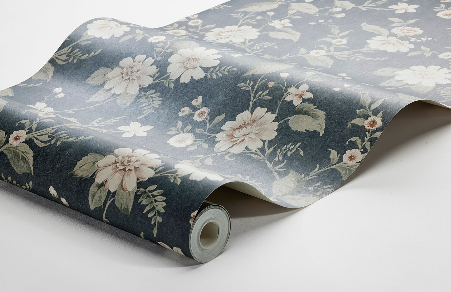 Papier peint Borastapeter - Le Cottage de Laura - Bleu foncé