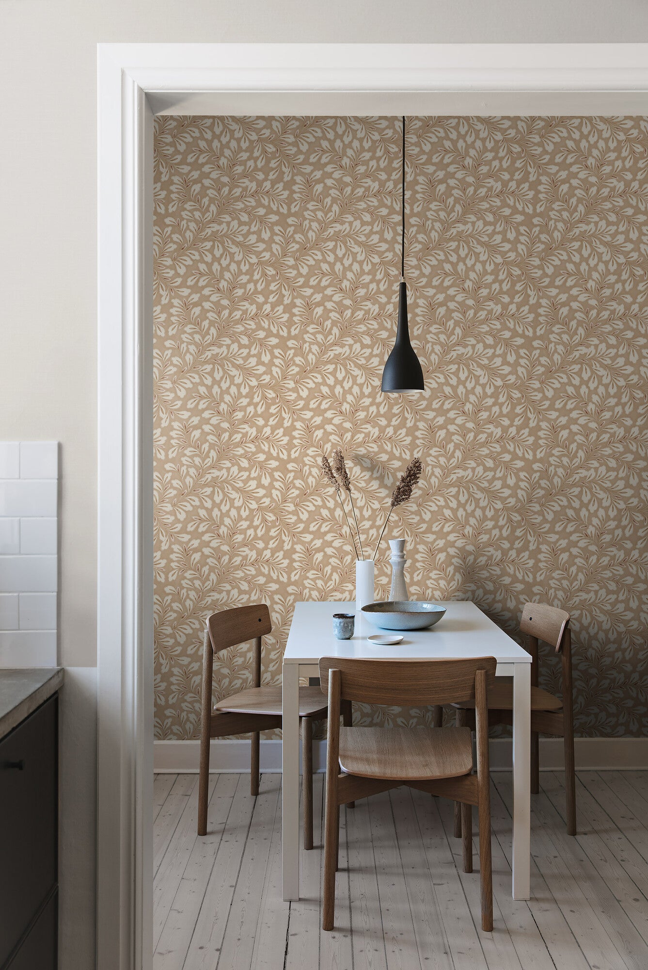 Borastapeter Wallpaper - Liv 7430 - Terracotta & Beige