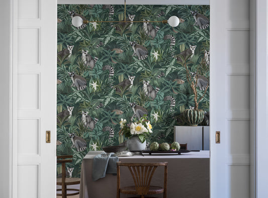 Borastapeter wallpaper - Madagascar animals mural