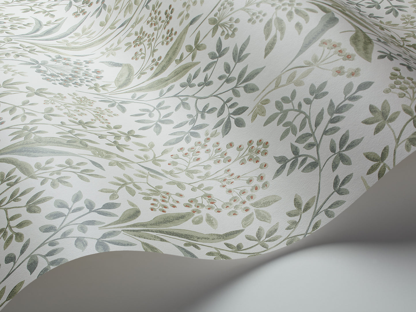 Borastapeter Wallpaper - Nocturne 2026 - Green & White