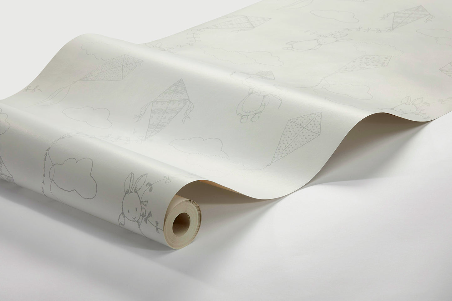 Papier peint Borastapeter - Cerfs-volants, En haut et loin - Noir et blanc