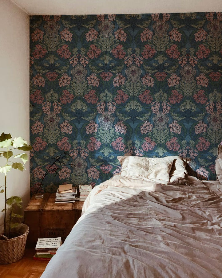 Summer Gray Wallpaper - Cecilia - Ink