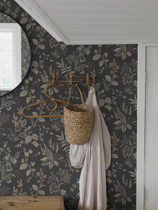 Borastapeter Wallpaper - Folklore - Charcoal (SALE)