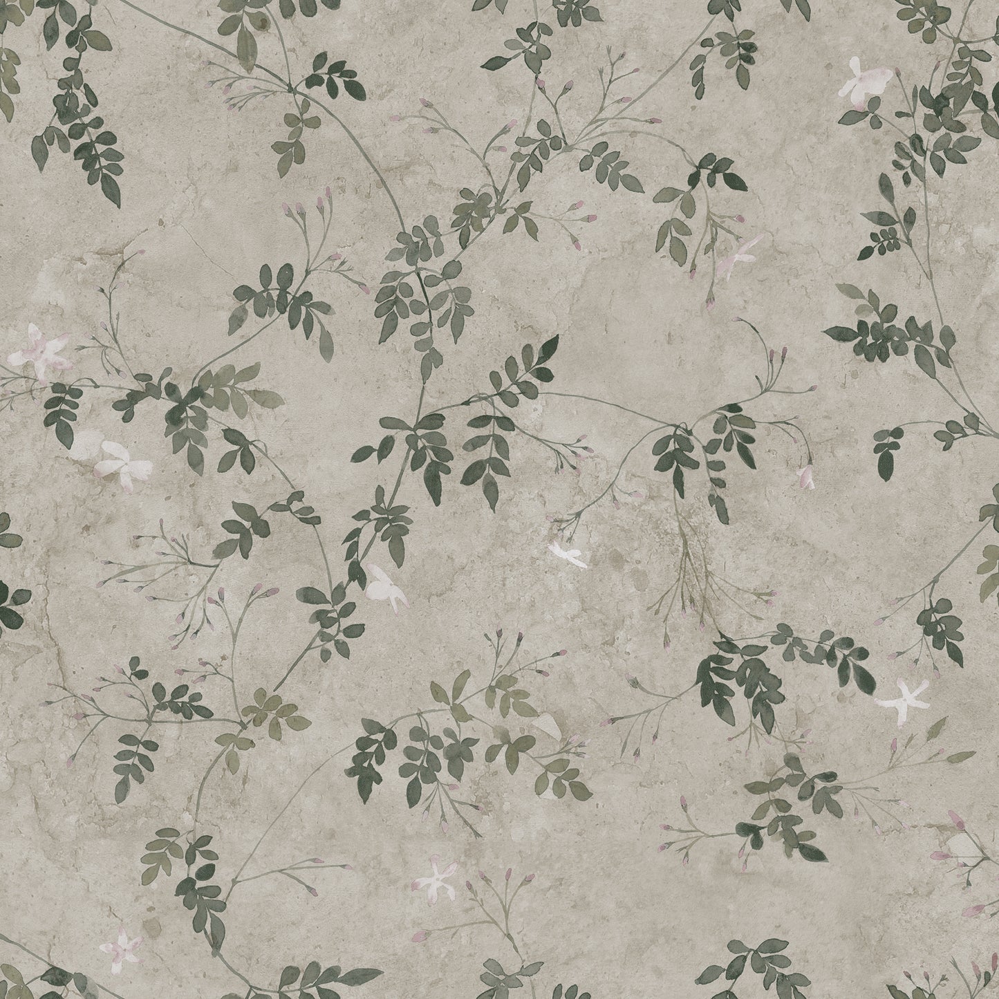 Papier peint Sandberg - Irene - Vert olive