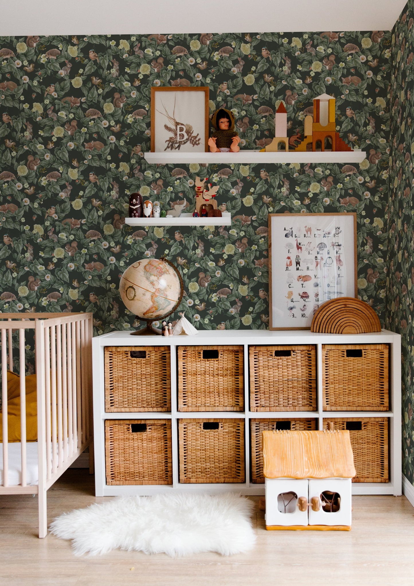 Papier peint pour chambre d'enfant - Berceuse de la forêt - Pin