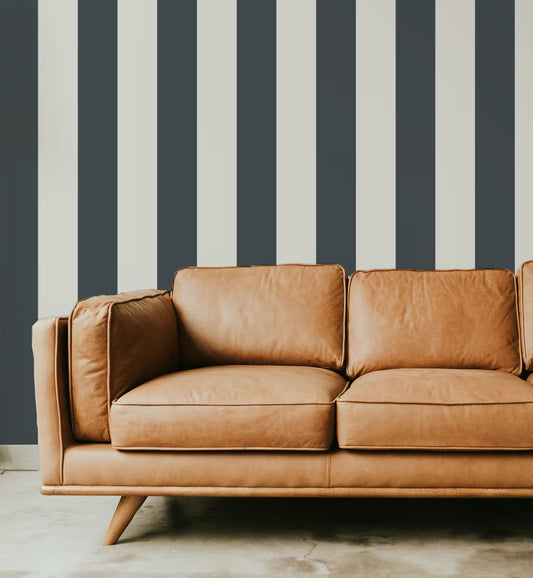 Wallpaper Stripes - Shanklin - Charcoal