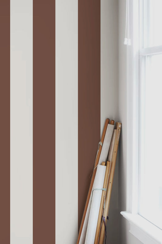 Wallpaper Stripes - Shanklin - Brown