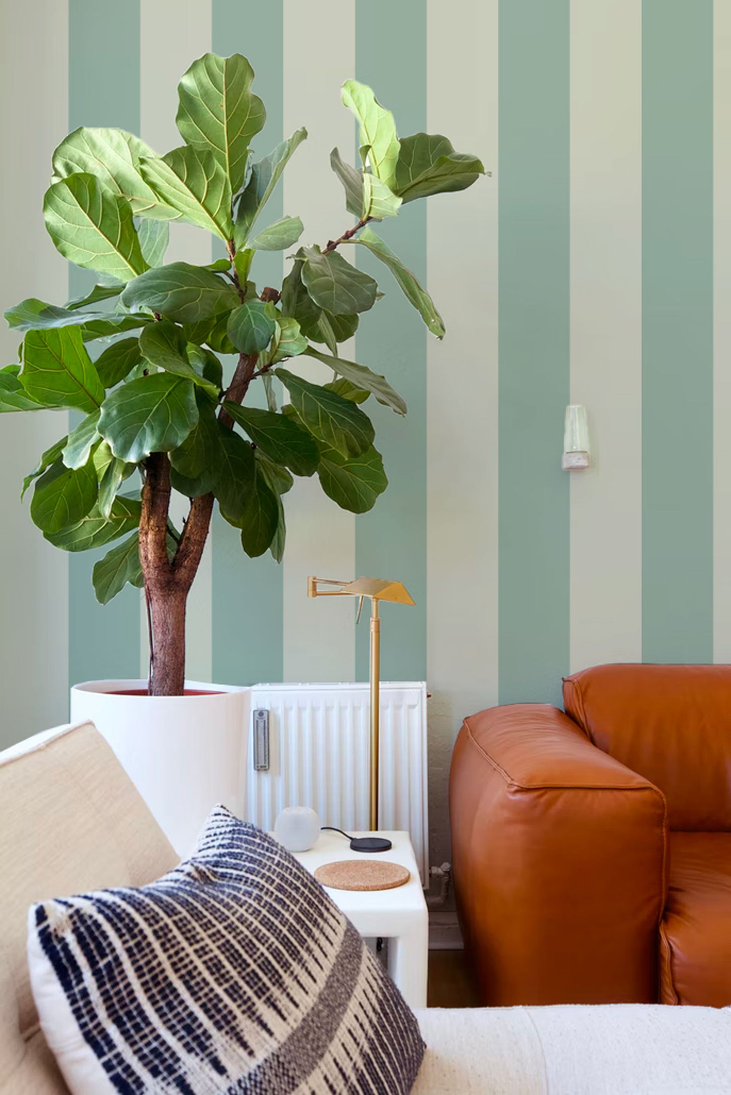 Papier peint rayures - Ryde - vert