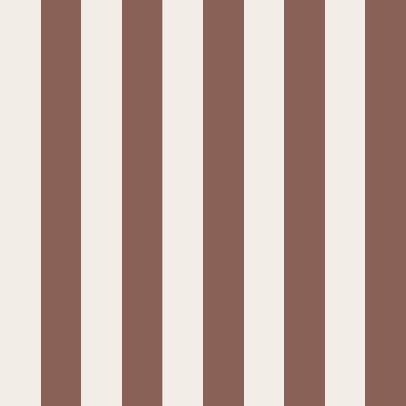 Papier peint rayures - Ventnor - Marron rougeâtre