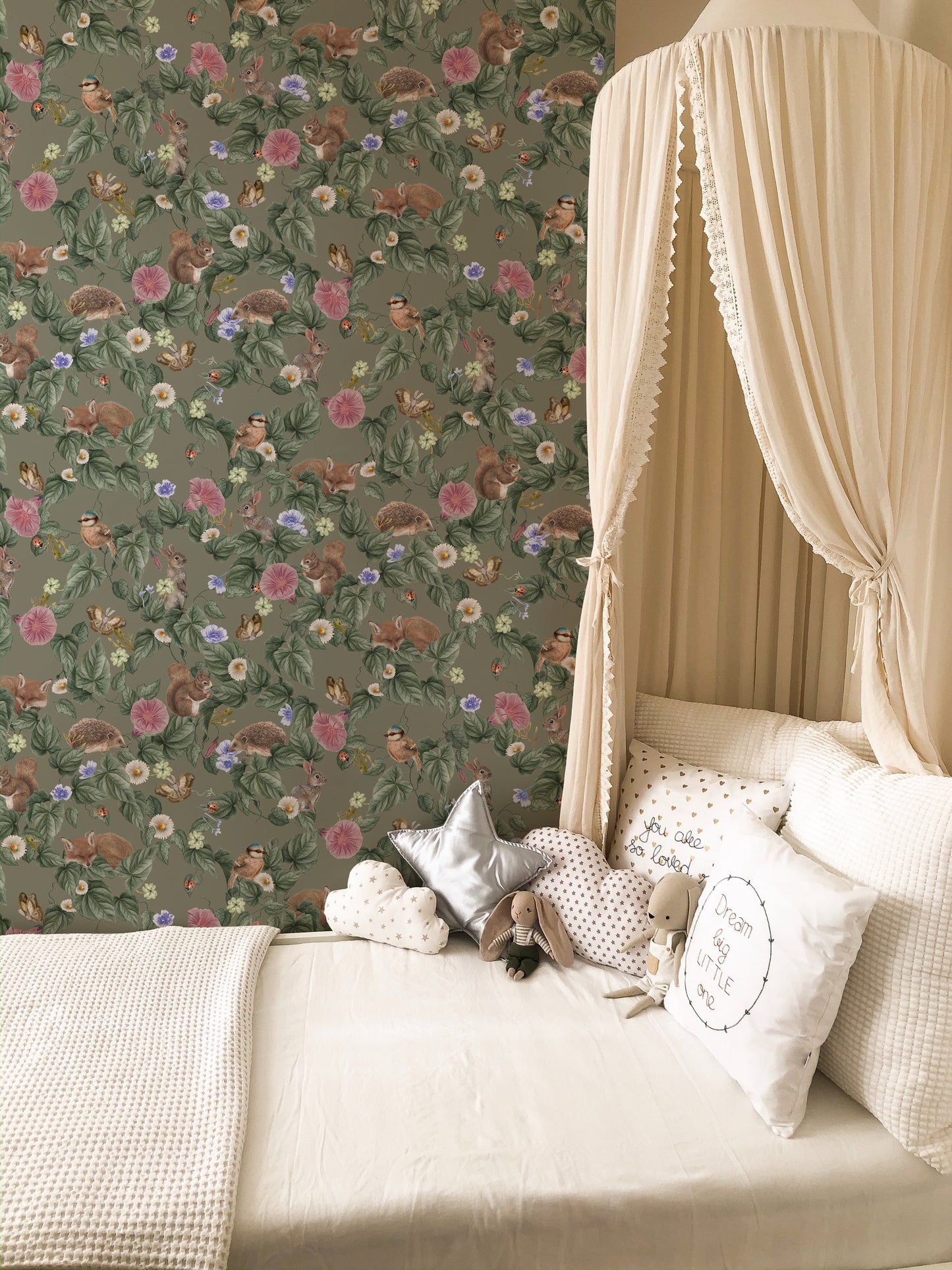 Papier peint pour chambre d'enfant - Berceuse de la forêt - Mousse
