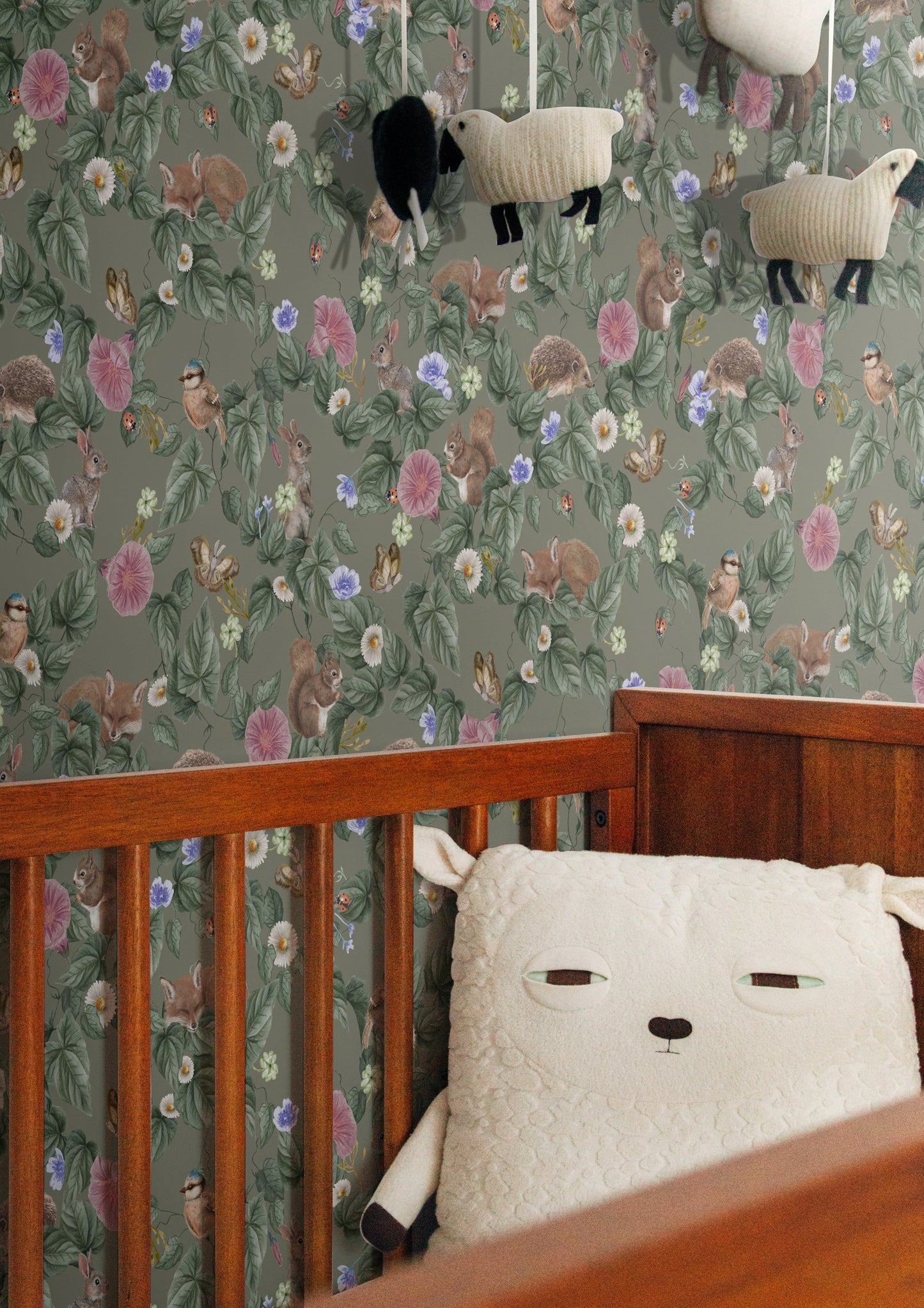 Papier peint pour chambre d'enfant - Berceuse de la forêt - Mousse