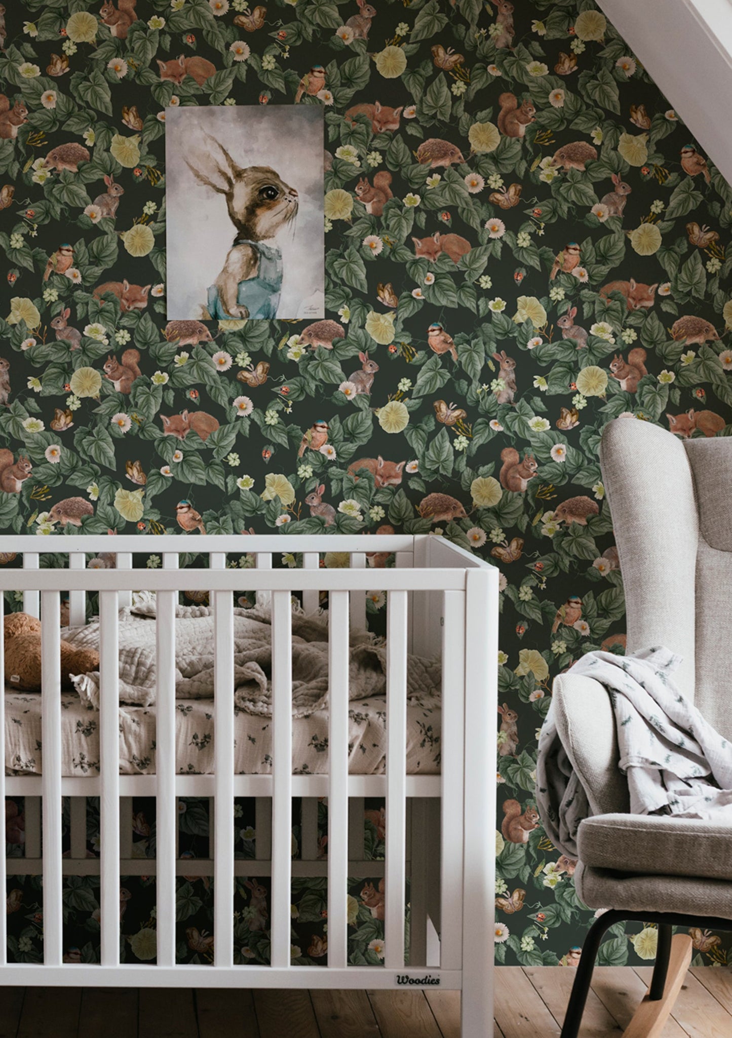 Papier peint pour chambre d'enfant - Berceuse de la forêt - Pin