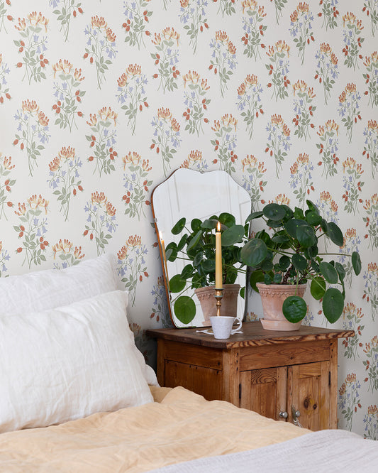 Papier peint Midbec - Kaprifol - Blanc 12306