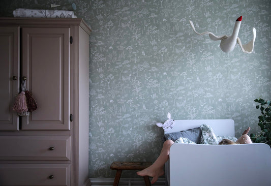 Papier peint Sandberg - Hollie Pistachio