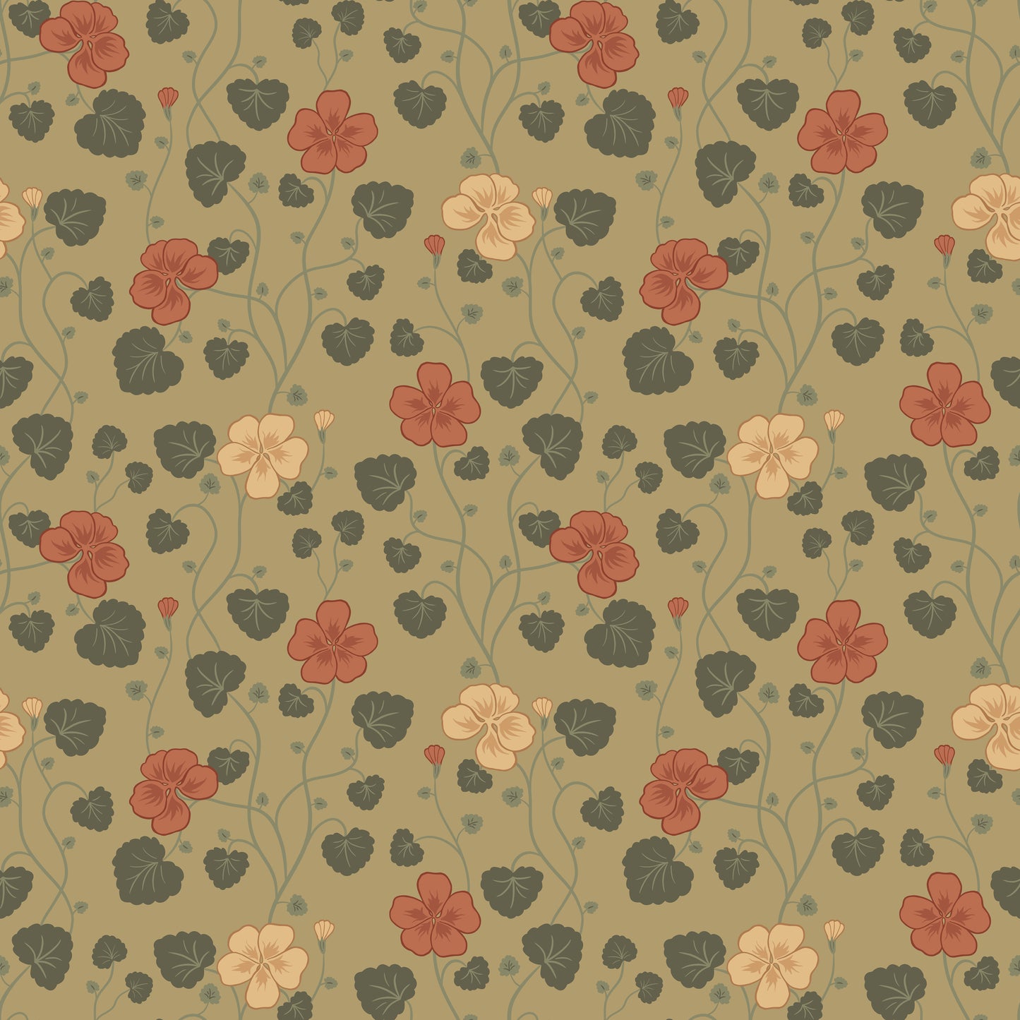 Summer Gray Wallpaper - Hallie - Gold