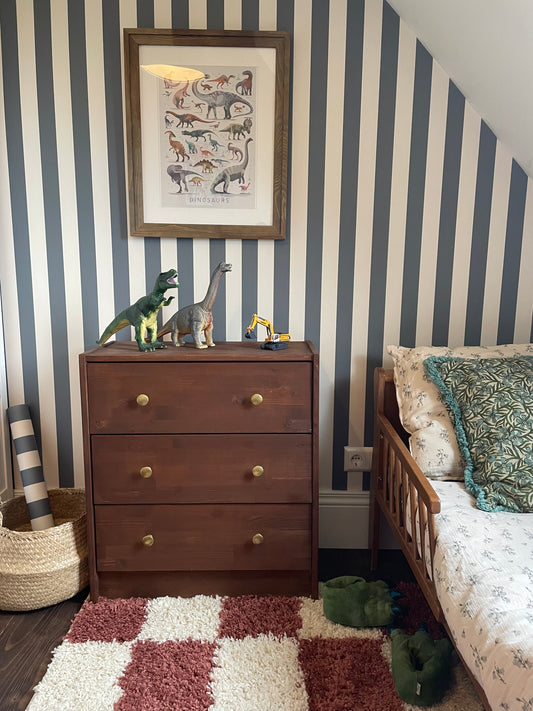 Papier peint rayures - Ventnor - bleu