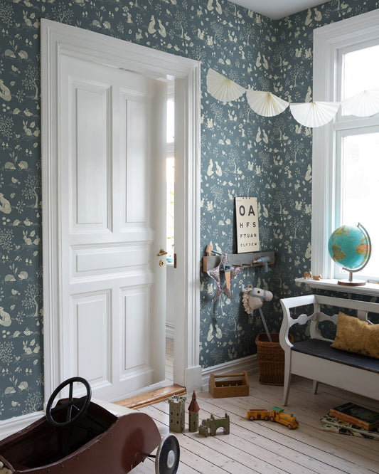 Papier peint Midbec - Ivar 44129 - Bleu