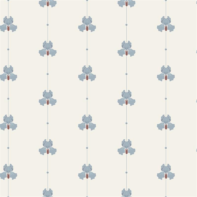 Borastapeter Wallpaper - Gotain Sweet Pea Dove Blue