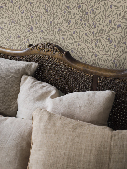 Borastapeter Wallpaper - Olivträd - Purple