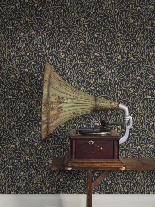 Papier peint Borastapeter - Olivträd - Vert foncé