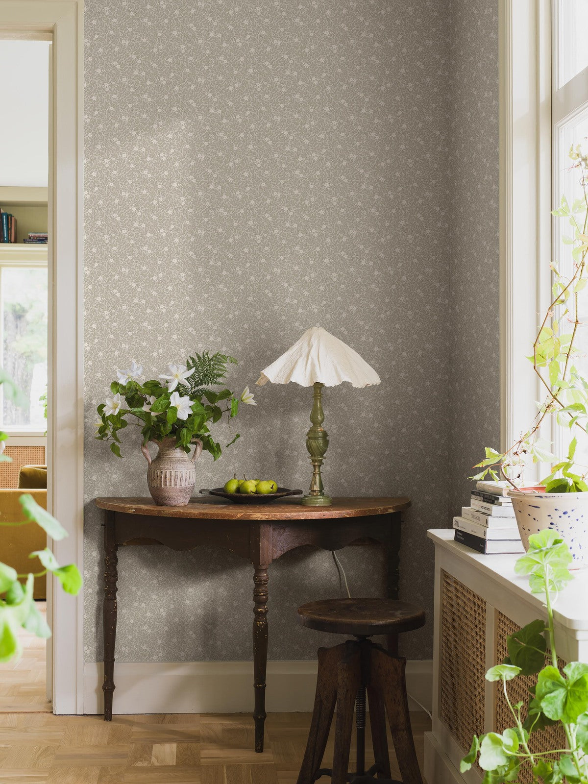 Papier peint Borastapeter - Myrten - Vert kaki