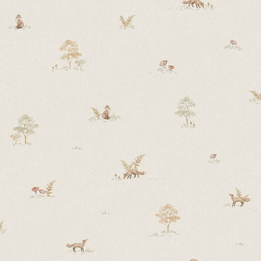 Papier peint pour nurserie et enfants - Petit Renard