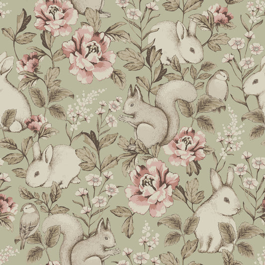 Papier peint Borastapeter - Forêt magique - Vert