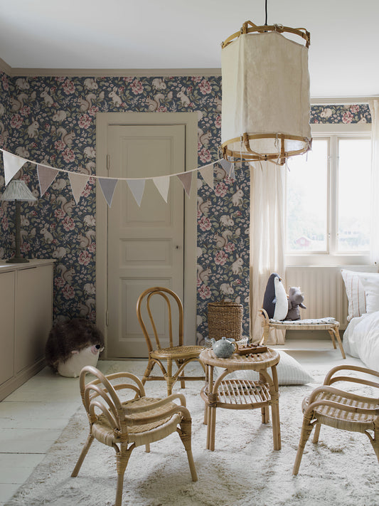 Papier peint Borastapeter - Forêt magique - Bleu foncé