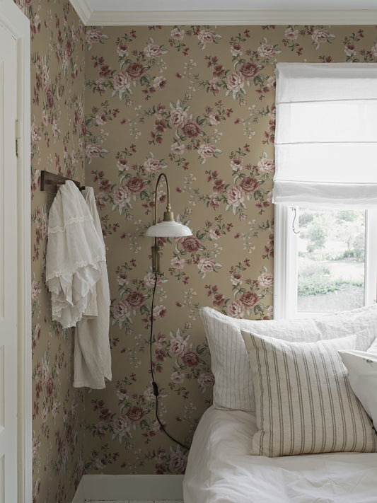 Papier peint Borastapeter - Nomi - Brun doré