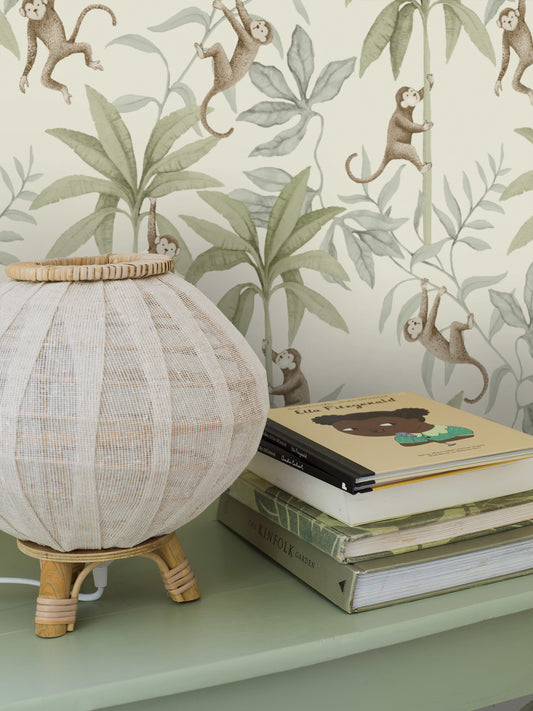 Papier peint Borastapeter - Amis de la jungle - Blanc chaud