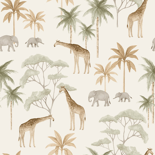 Papier peint Borastapeter - Savannah - Blanc chaud