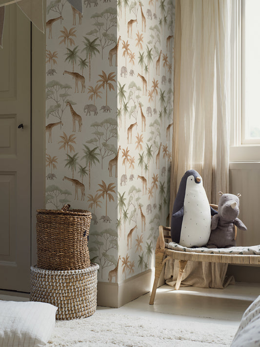 Papier peint Borastapeter - Savannah - Blanc chaud