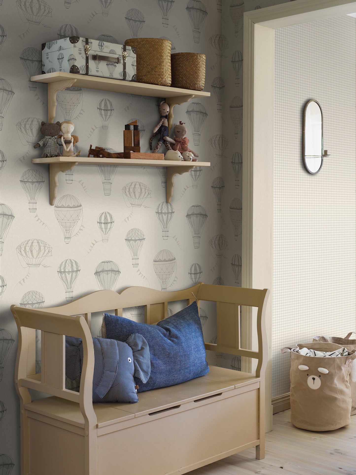 Papier peint Borastapeter - Dans le ciel - Gris et beige