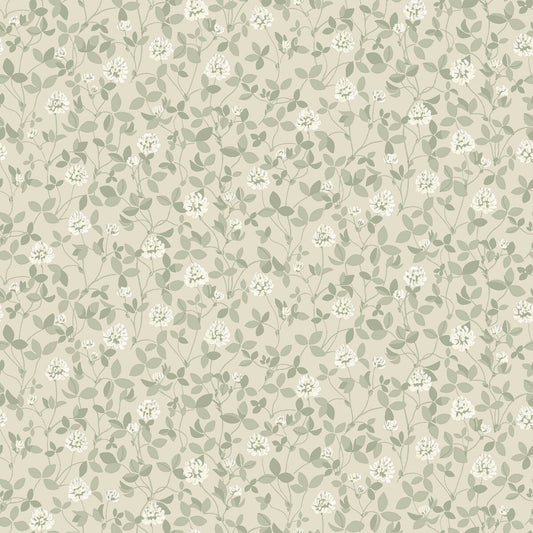 Borastapeter Wallpaper - Klöver - Beige
