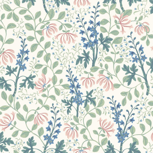 Borastapeter Wallpaper - Trädgårdsfröjd - Blue