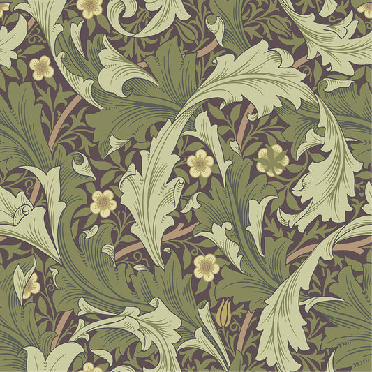 Papier peint William Morris - Granville - Vert