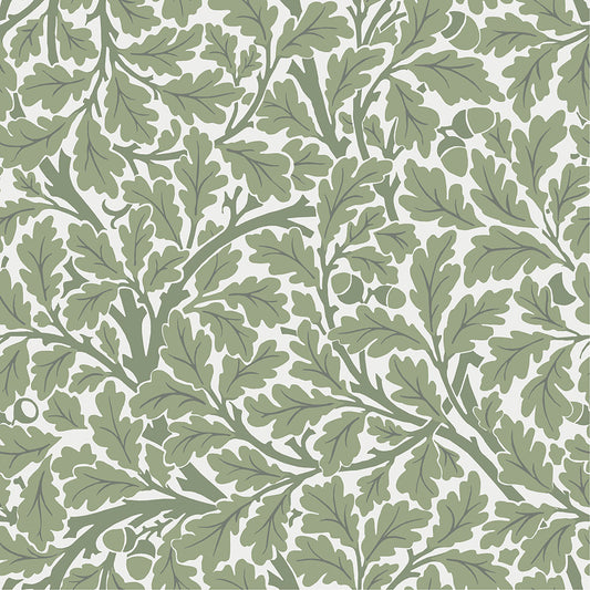 Papier peint William Morris - Chêne - Vert
