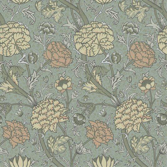 Papier peint William Morris - Cray - Gris-Bleu