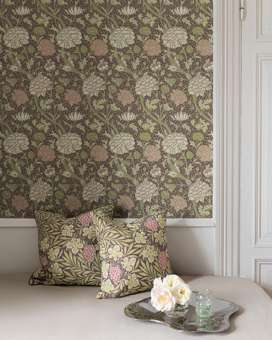 Papier peint William Morris - Cray - Rose