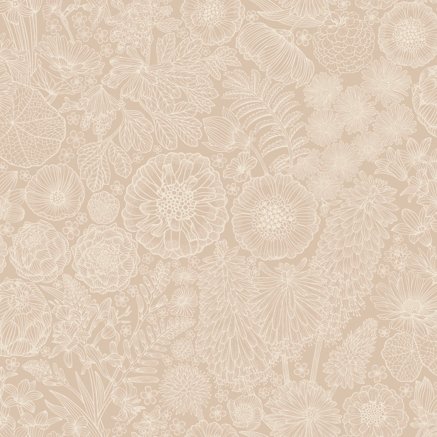 Papier peint gris d'été - août - rose