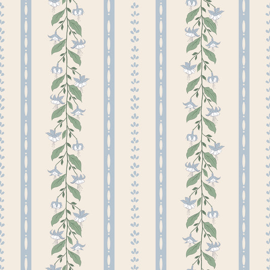 Wallpaper Stripes - Luna - Sky