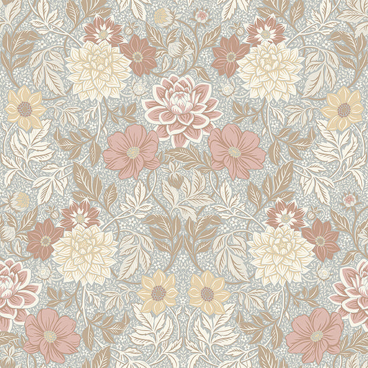 Papier peint Borastapeter - Dahlia Garden 7692 - Pastels roses